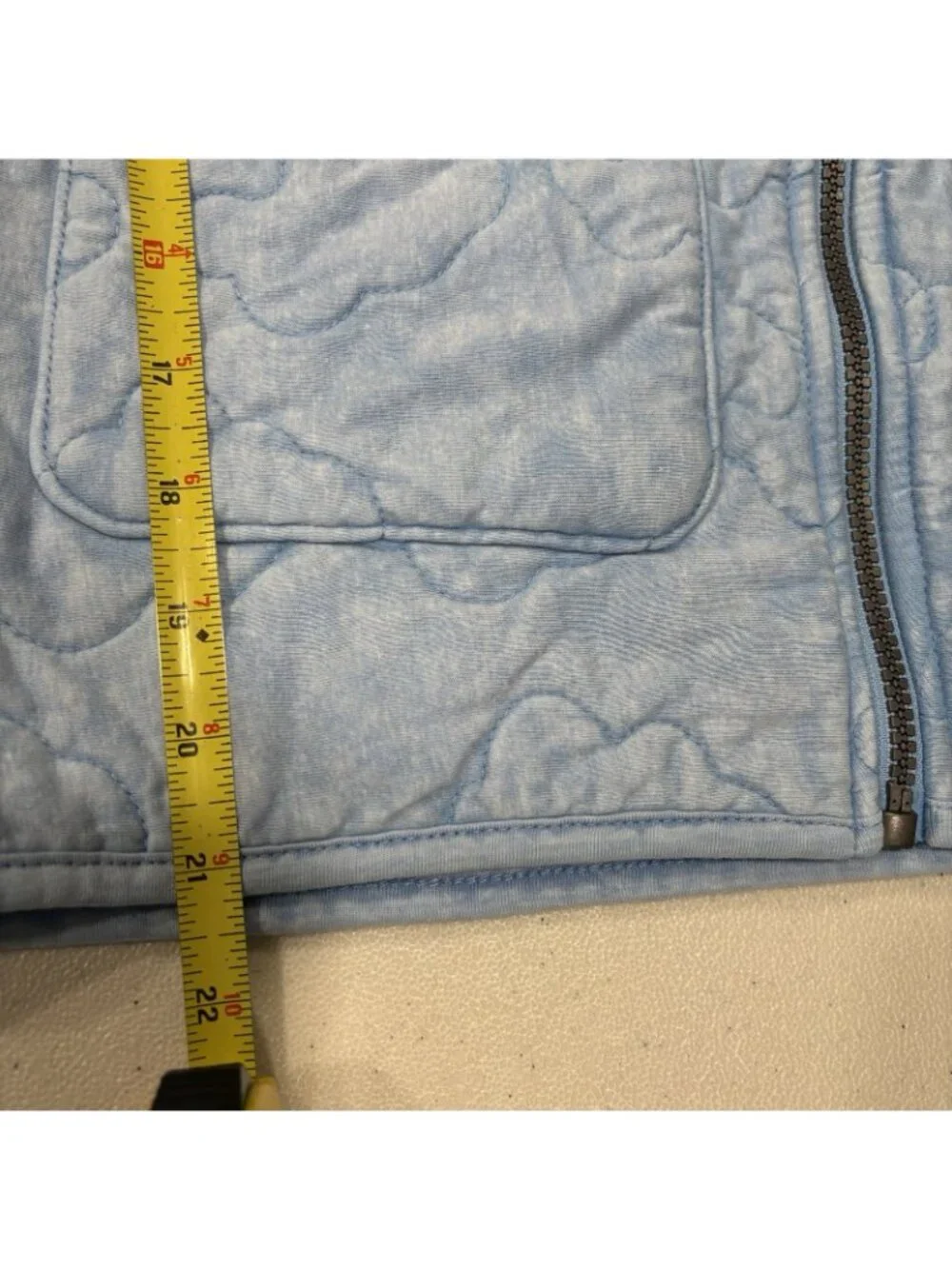 Lucky Brand Quilted Cloud Hooded Blue Jacket Size Gril Large 14/16